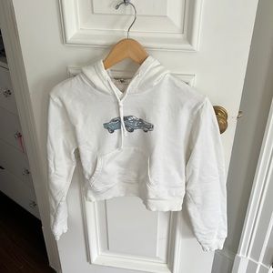 VINTAGE BRANDY MELVILLE CAR SHOW CROPPED SWEATSHIRT - size small - worn once!